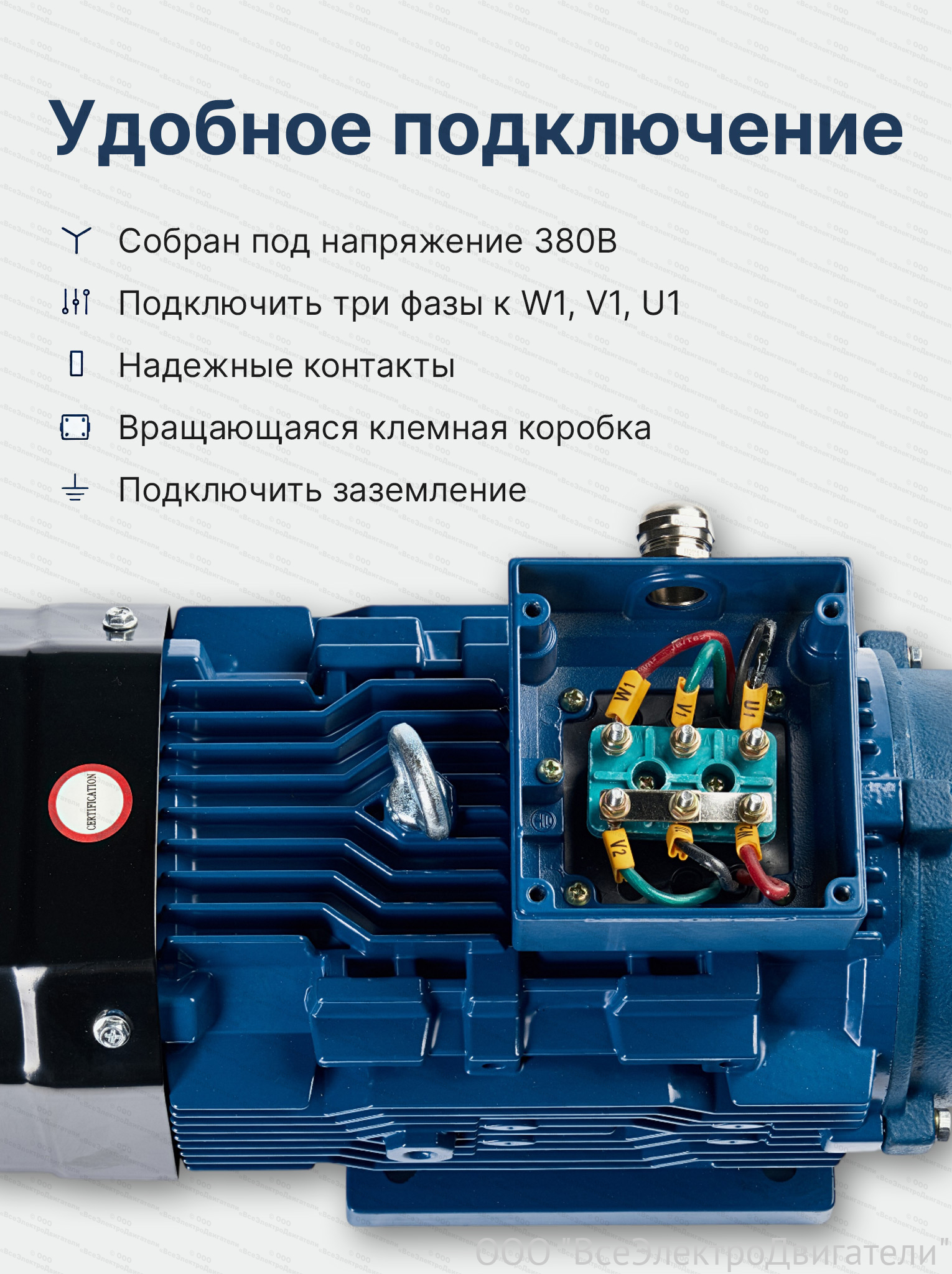Электродвигатель ВЭД АИР 80 В4 У2 IM1081 (1,5 кВт 1500 об/мин), 220/380В2008701